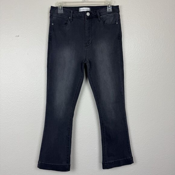 Articles Of Society High Waist Straight Leg Stretch Denim Jeans Gray 29 - Picture 1 of 16